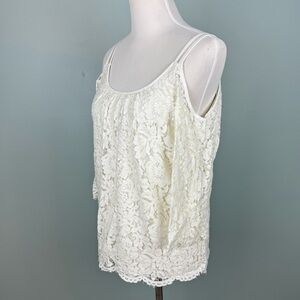 White House Black Market Lace Blouse